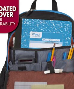 Mead Composition Notebooks, 12 Pack, Wide Ruled Paper, 9-3/4" x 7-1/2", 100 Sheets per Comp Book, Color Will Vary (73389) 27 81u1nCpDj0L