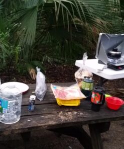 Coleman Triton+ 2-Burner Propane Camping Stove, Push-Button Instant Ignition, Portable Camp Grill, Adjustable Burners, Wind Guards, 22,000 Total BTUs of Power, Beach Cookouts, Backyard BBQ, Tailgating Silver 62 81u1r9rnlLL