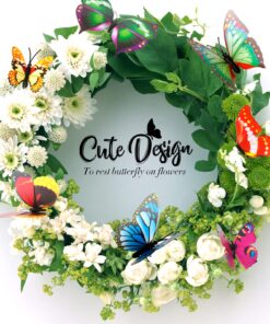 Teenitor 40 Pcs Butterfly Stakes, 5 Different Size Garden Ornaments Patio Decor Butterfly Party Supplies Outdoor Yard Stakes Decorative 1 1.7/2.7/3.5/4.8/5.9inch 29 81u2YdOnF8S