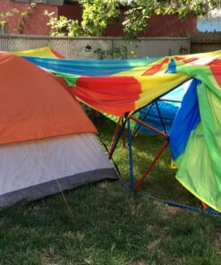 Sonyabecca Parachute, Play Parachute 10ft 12ft 16ft with 12 Handles 20ft 24ft with 16 Handles for Kids Cooperation Group Play 25 81u3Xu0EPnL