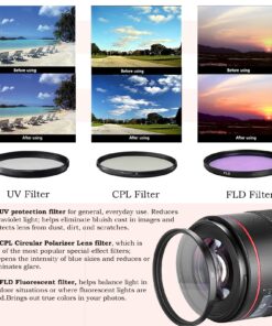 Alternative view of 58mm 13 Piece Accessory Kit for Canon EOS Rebel T6, T5, T3, 1300D, 1200D, 1100D DSLRs with Replaceable LP-E10 Battery, Automatic LED Flash, 16GB SD Memory, HD Filters, Tripod, Travel Charger & More