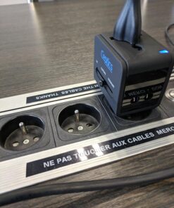 Ceptics Universal Travel Adapter Plug World Power W/ 4 USB Ports - Charge Cell Phones, Smart Watches, iPhones - For International Europe, China, UK, UAE, Australia - Type A, C, G, I 1 Pack World Adapter W/USB 36 81u4UsOzKXL