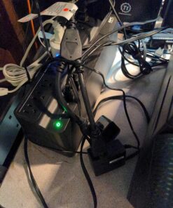 Cablelera Power Cord Extension and Splitter, NEMA 5-15P to NEMA 5-15R x 2, 16 AWG, 13A, 125V (ZWACPQAG-14) Black 14 inch 29 81u5atg4WiL