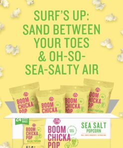 Angie's BOOMCHICKAPOP Sea Salt Popcorn, 0.6 oz. (Pack of 24) Sea-Salt 11 81u6cBEI3yL