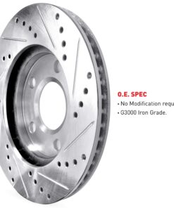 R1 Concepts Eline Drilled Slotted Brake Rotors + Ceramic Pads Kit Bmw 323,325,328, (E46) 26 81u6rZzR0HL