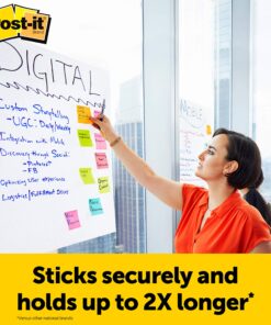 Post-it Super Sticky Easel Pad, 25 x 30 Inches, 30 Sheets/Pad, 6 Pads, Large White Premium Self Stick Flip Chart Paper, Super Sticking Power (559VAD6PK) 13 81u7xp6fQjL