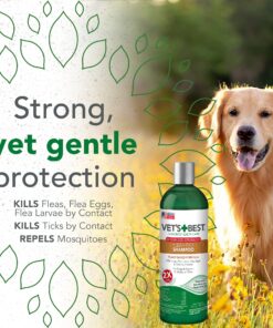 Vet’s Best Flea & Tick Advanced Strength Dog Shampoo - Dog Flea and Tick Treatment - Plant-Based Formula - Certified Natural Oils - 12 oz 20 81u81dOQaDL 3