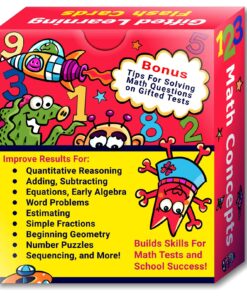 TestingMom.com Gifted Learning Flash Cards – Math Concepts for 1st Grade - 2nd Grade – Addition, Subtraction, Fractions, and More for Grade 1 - Grade 2 CogAT Test, Iowa Test, NYC Gifted and Talented 13 81u8orpCM0L