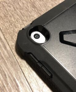 SUPCASE Unicorn Beetle Pro Series Case Designed for iPad 9.7 2018/2017, with Built-in Screen Protector & Dual Layer Full Body Rugged Protective Case for iPad 9.7 5th / 6th Generation(Black) Black 56 81uA3hzoPWL