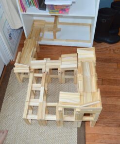 KEVA Structures 200 Wood Building Planks Set - Building Toy Includes 200 Wooden Blocks and Idea Book - Ages 5 and Up 31 81uBuMSnOOL