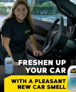 Meguiar's Whole Car Air Refresher, Odor Eliminator Spray Eliminates Strong Vehicle Odors, New Car Scent - 2 Oz Spray Bottle 2 Fl Oz (Pack of 1) 17 81uCOgmcGKL