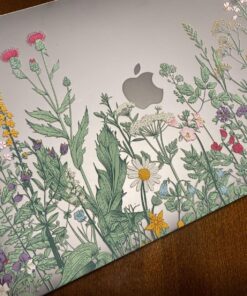 DONGKE for MacBook Air 13 Inch Case 2021 2020 2019 2018 Release Model A2337 M1 A2179 A1932, Frosted Matte Clear Hard Shell Cover for MacBook Air 13" with Retina Display & Touch ID - Garden Floral 37 81uCZapBFXL