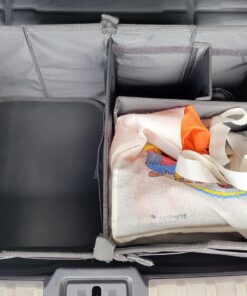 TRUNKCRATEPRO Trunk Organizer for Car, SUV, Truck | Premium Adjustable Multi Compartments Collapsible Car Trunk Organizer with Securing Straps & Non-Slip Bottom (Large Size, Black) Large 35 81uCr6hw8qL