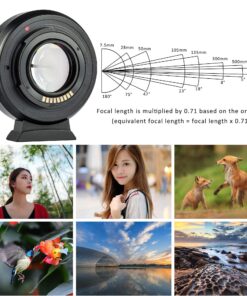 VILTROX EF-EOS M2 Speed Booster 0.71x Canon EF Lens to EF-M Mount Speedbooster for Canon m50 ii m6 ii m200 m50 m6 m5 EF to EOS M (speedbooster) 38 81uDeP8OnwL