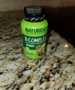 NATURELO Vitamin B Complex with Methyl B12, Methyl Folate, Vitamin B6, Biotin Plus Choline, CoQ10, and Fruit & Vegetable Blend - Supports Energy & Healthy Stress Response - Vegan - 120 Capsules 120 Count (Pack of 1) 37 81uGF2lTIDL