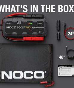 NOCO Boost Pro GB150 3000A UltraSafe Car Battery Jump Starter, 12V Battery Pack, Battery Booster, Jump Box, Portable Charger and Jumper Cables for 9.0L Gasoline and 7.0L Diesel Engines 28 81uGMuD3GwL