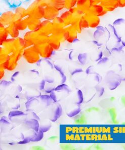 Joyin Toy 36 Counts Hawaiian Leis Bulk, Tropical Flower Lei Hawaiian Lei Beach Hawaii Luau Party Favors Decoration Birthday Party Supplies(3 Dozen) 24 81uH8zM4EnL