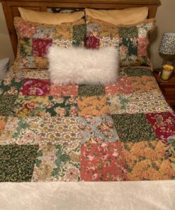 Greenland Home Antique Chic Authentic Patchwork Cotton Quilt Set, Multicolor, 3-Piece King/Cal King King/California King (3 Piece) 33 81uHrx2KSzL