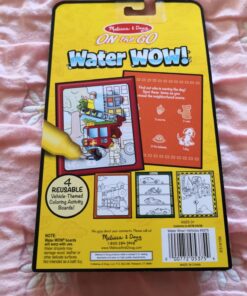 Melissa & Doug On the Go Water Wow! Reusable Water-Reveal Activity Pads, 2-pk, Vehicles, Animals - Party Favors, Stocking Stuffers, Travel Toys For Toddlers, Mess Free Coloring Books For Kids Ages 3+ Bundle: Vehicles, Animals 47 81uJwdtGuiL 1