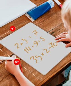 Board Geeks Dry Erase Board 9"x12"- Small 25 Classroom Mini White Boards for Students, Teachers | Double Sided Small White Board Bulk (25 Pk) 25 pack 16 81uKUUgKiuL