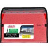Five Star 7 Pocket Expanding File Organizer, Plastic Expandable File Folders with Customizable Tabs & Clear Cover, Holds 11" x 8-1/2", Zipper Closure, Fire Red (72705) 2 81uLmt1VkUL