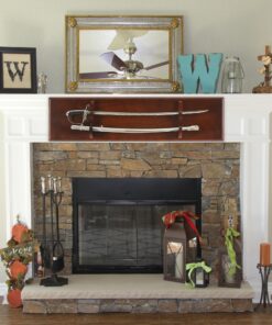 Sword/Saber Display Plaque Rack Holder Wall Rack, Alternative to Display Case Mahogany 24 81uMp33aJlL