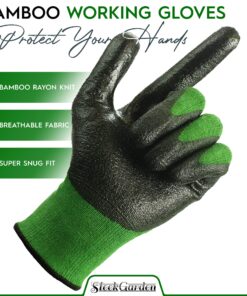 8-Piece Gardening Tool Set-Includes EZ-Cut Pruners, Lightweight Aluminum Hand Tools with Soft Rubber Handles- Trowel, Bamboo Gloves, Garden Tote, High Density Comfort Knee Pad Gardening Gifts Tool Set 16 81uMwaFmEiL