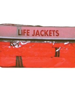 Alternative view of Absolute Outdoor Kent Clear Storage Bag with Type II Life Jackets, 4 Each (Adult, Orange) Universal