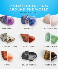 NATIONAL GEOGRAPHIC Rock Tumbler Kit – Hobby Edition Includes Rough Gemstones, and 4 Polishing Grits, Great STEM Science Kit for Geology Enthusiasts, Rock Polisher for Kids and Adults Hobby Kit 29 81uNQ4dp2WL