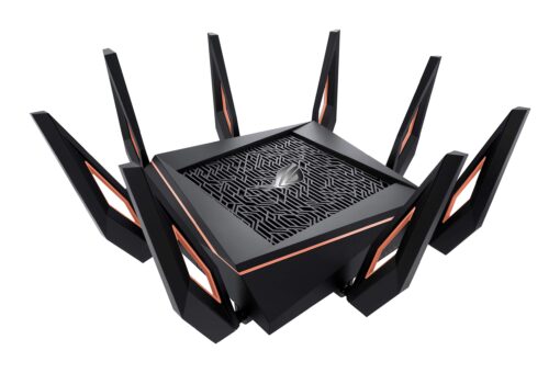 ASUS ROG Rapture WiFi 6 Wireless Gaming Router (GT-AX11000) - Tri-Band 10 Gigabit, 1.8GHz Quad-Core CPU, WTFast, 2.5G Port, AiMesh Compatible, Included Lifetime Internet Security, AURA RGB AX11000 | WiFi 6 | 2.5G Port