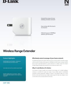D-Link Wireless N 300 Mbps Compact Wi-Fi Range Extender (DAP-1320) (Discontinued by Manufacturer) 12 81uPyhJK43L