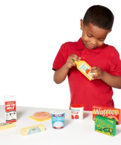 Melissa & Doug Fridge Food Wooden Play Food Set (9 pcs) - Pretend Play Kitchen Accessories, Play Food Sets For Kids Kitchen, Wooden Play Grocery Sets For Kids Ages 3+ 24 81uRU4eKOjL