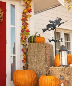 Whitehall Products Flying Witch Garden Weathervane, Black 25 81uSY7I9E0L