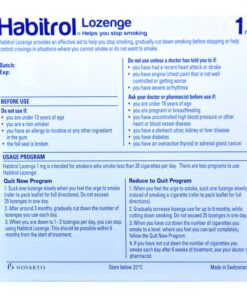 Habitrol Nicotine Lozenge Mint Flavor 216 Lozenges (1mg) 216 Count (Pack of 1) 9 81uTWnBDdlL