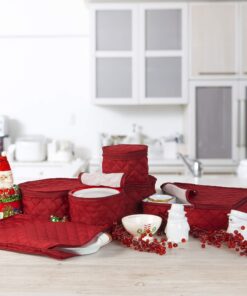 Alternative view of Richard's Homewares - Quilted China Keepers 6pc. Starter Set - Crimson