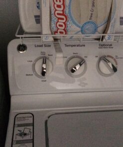 Household Essentials 05100 Rear Display Over-The-Washer Storage Shelf | Organize and Store Laundry Room Supplies | White 44 81uVswieBVL