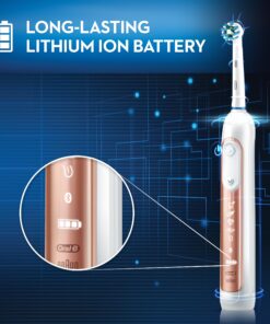 Oral-B Genius 8000 Electric Toothbrush with Bluetooth Connectivity, Rose Gold 24 81uXuT c0sL
