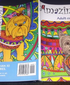 Amazing Dogs: Adult Coloring Book (Stress Relieving Creative Fun Drawings to Calm Down, Reduce Anxiety & Relax.) 62 81uYg3Mi8PL 2