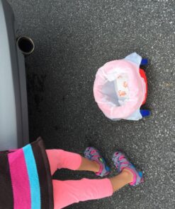 Kalencom Potette Plus 2-in-1 Travel Potty and Trainer Seat - Dual-Purpose Potty Training Toilet Seat - Portable Potty for Toddler Travel - With Durable, Lock-In Legs and Splash Guard - Red 22 81ua Wr9 L