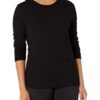 Fruit of the Loom Women's Micro Waffle Premium Thermal Underwear Tee Shirt X-Large Black/Black 17 81uakjjZVaL