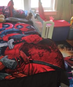 Northwest Deadpool Micro Raschel Throw Blanket, 46" x 60", Swordsman 46" x 60" 22 81ud5ai33hL