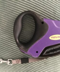 Hertzko Heavy Duty Retractable Dog Leash - Purple and Black, 16 Foot, Supports up to 110lbs - Ideal Retractable Dog Leashes for Small, Medium & Large Dogs, Heavy Duty Purple Dog Leash with Thick Rope for up to 110 LBS 32 81uhYRBbZDL