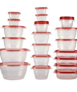 Rubbermaid TakeAlongs Assorted Food Storage Containers, Tint Chili, 40-Piece Set 11 81ujZizLqBL