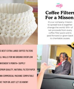 Alternative view of Drink Katy's Extra Large Coffee Filters (13 Inch x 5 Inch) Premium, Big, Tall Filters for 1.5 to 3 Gallon Commercial Coffee & Tea Machines, Proudly Woman-Owned (Bulk Pack)