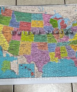 United States of America 1000 Piece Map Jigsaw Highways Rivers Capitals 24 81ulnkVwlFL
