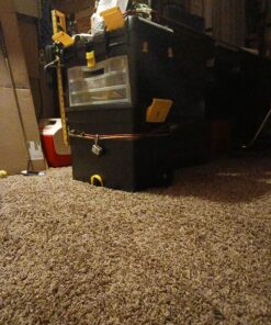 Rolling Tool Box with Wheels, Foldable Comfort Handle, and Removable Top – Toolbox Organizers and Storage by Stalwart 46 81umi71Ni6L