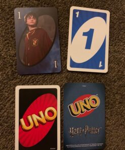 Mattel Games UNO Harry Potter Card Game Movie-Themed Collectors Deck of 112 Cards with Hogwarts Character Images, Gift for Fans Ages 7 Years Old & Up First Edition 40 81uomkp8fzL
