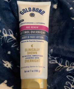 Gold Bond Age Renew Retinol Overnight Body & Face Lotion, With Retinol & Peptide Complex, 7 oz. 7 Fl Oz (Pack of 1) 33 81upmGFWz0L