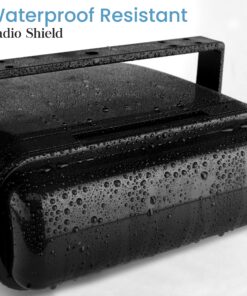 Pyle Durable Universal Marine Stereo Cover - Water Resistant Boat Radio Protector Shield with Flip-Up Door & Neoprene Gasket - Compatible with Dual Shaft & DIN Style Stereos - Pyle PLMRCB3 , Black 12 81urE8iVdsL