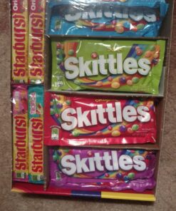 SKITTLES & STARBURST Full Size Variety Mix for Christmas Candy Gifts & Stocking Stuffers, 30 Count 38 81urELq45ML 3